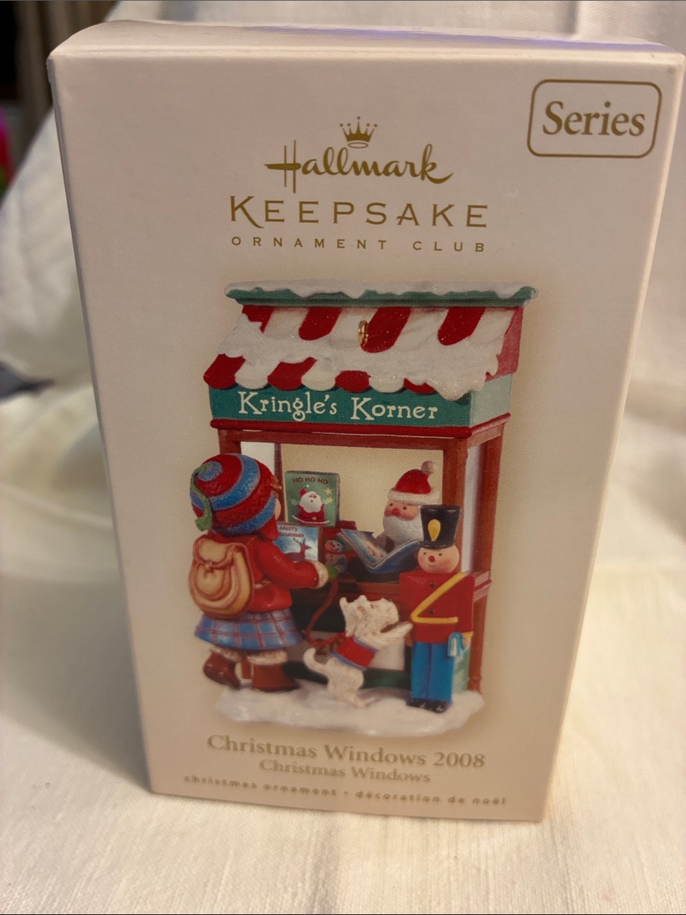 Hallmark Keepsake Kringle's Korner Ornament Christmas Windows 2008